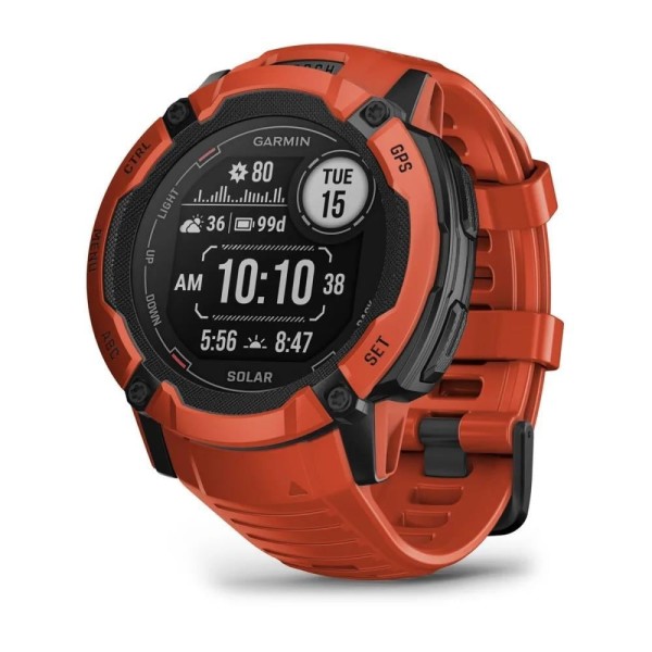 Garmin Instinct 2X Solar Kırmızı Multisport Akıllı Saat