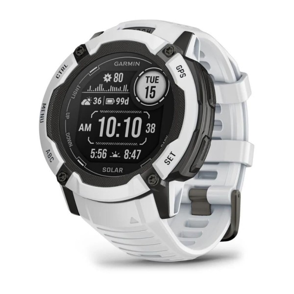 Garmin Instinct 2X Solar Beyaz Multisport Akıllı Saat