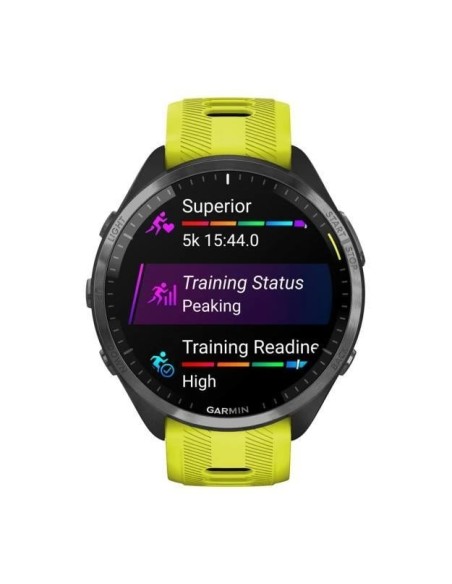 Garmin Forerunner 965 - Karbon Gri DLC Titanyum Sarı | Siyah