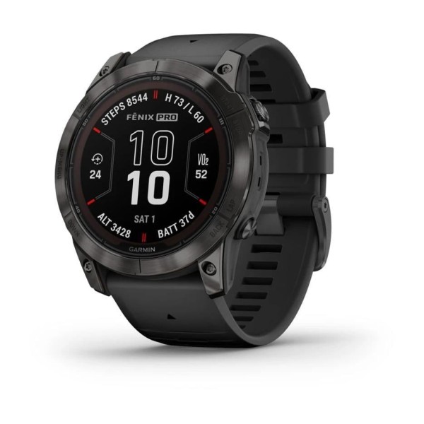 Garmin Fenix 7X Pro Sapphire Solar - Karbon Gri DLC Titanyum