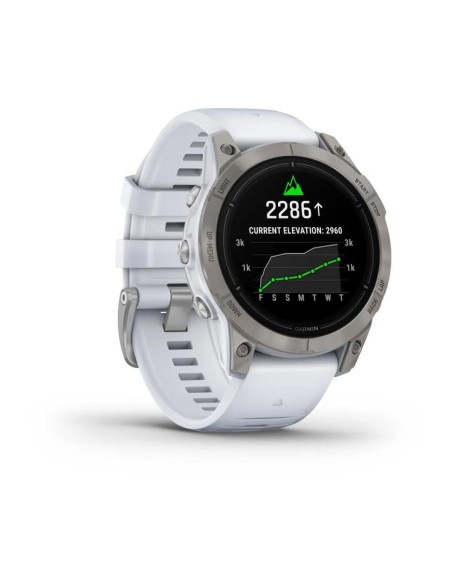 Garmin Epix Pro Gen2 Sapphire Titanyum Beyaz Kayış