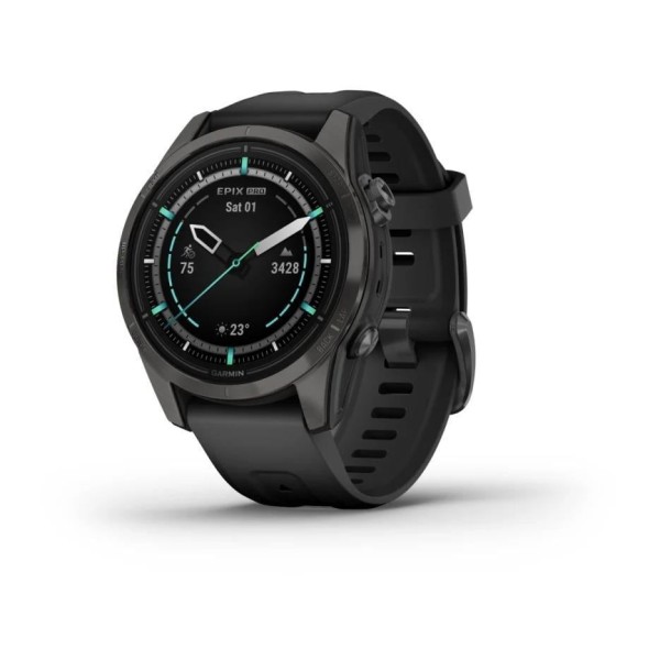 Garmin Epix Pro S Gen2 Sapphire Karbon Gri DLC Titanyum