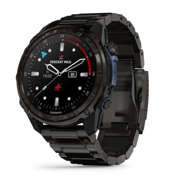 Garmin Descent Mk3i 51 mm Karbon Gri DLC Titanyum DLC Titanyum Kayışlı