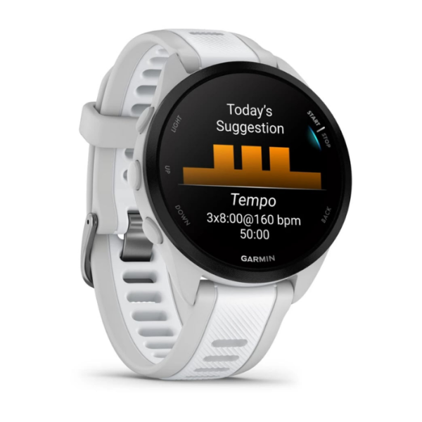 Garmin Forerunner 165 Sis Grisi Beyaz