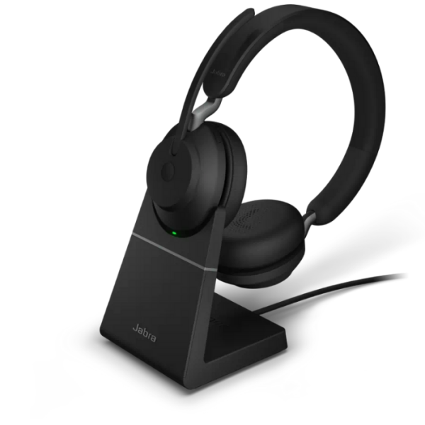 Jabra Evolve2 55 Duo Link380a Ms Şarz Standlı Kablosuz Kulak Üstü Kulaklık