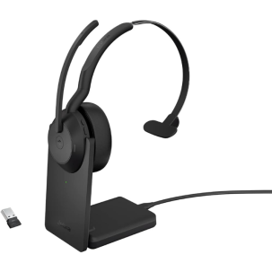 Jabra Evolve2 55 Mono Link380a Ms Şarz Standlı Kablosuz Kulak Üstü Kulaklık