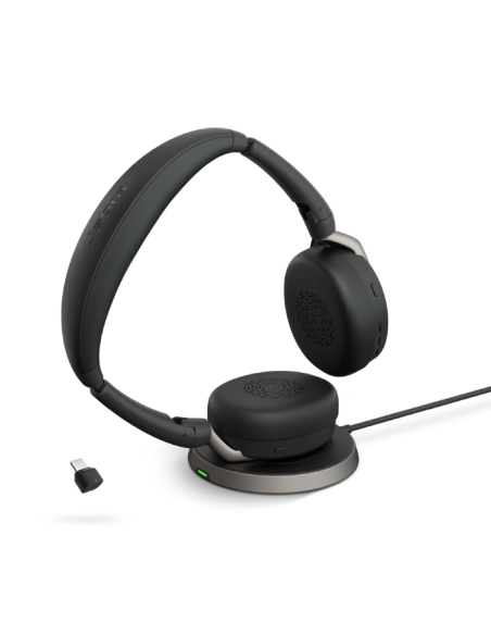 Jabra Evolve2 65 Flex Duo USB MS Kablosuz Şarjlı Kulak Üstü Kulaklık
