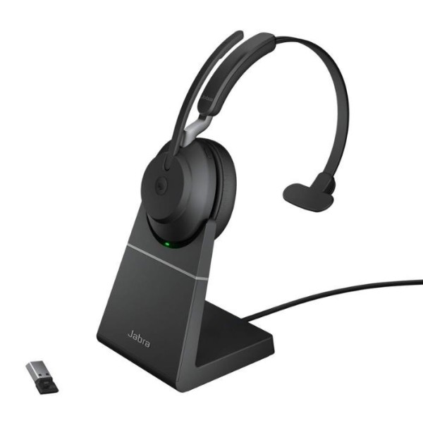 Jabra Evolve2 65 Mono Usb-C Şarj Standlı Kablosuz Kulak Üstü Kulaklık