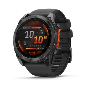 Garmin Fenix 8 – 51 mm AMOLED Slate Gri, Siyah Silikon...