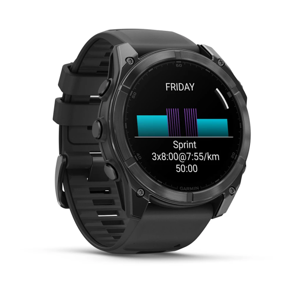 Garmin Fenix 8 – 51 mm AMOLED Slate Gri, Siyah...