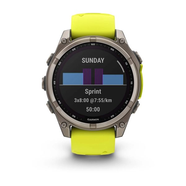 Garmin Fenix 8 - 47 mm Solar Sapphire Titanyum...
