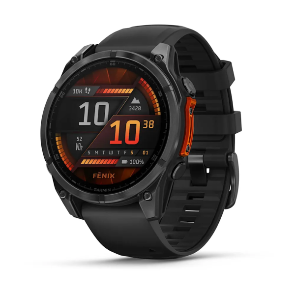 Garmin Fenix 8 – 47mm AMOLED Siyah/Gri Kayışlı