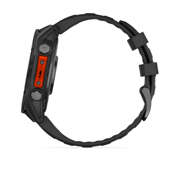 Garmin Fenix 8 – 47 mm AMOLED Siyah/Gri Kayışlı