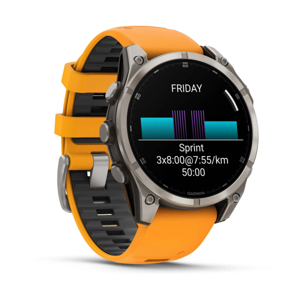Garmin Fenix 8 – 47 mm AMOLED Sapphire Titanyum...