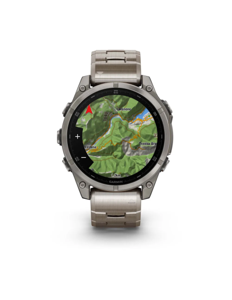 Garmin Fenix 8 – 47 mm AMOLED Sapphire Titanyum Vented Titanyum Kayışlı