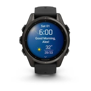 Garmin Fenix 8 - 43 mm, AMOLED Sapphire Karbon Gri DLC... 2