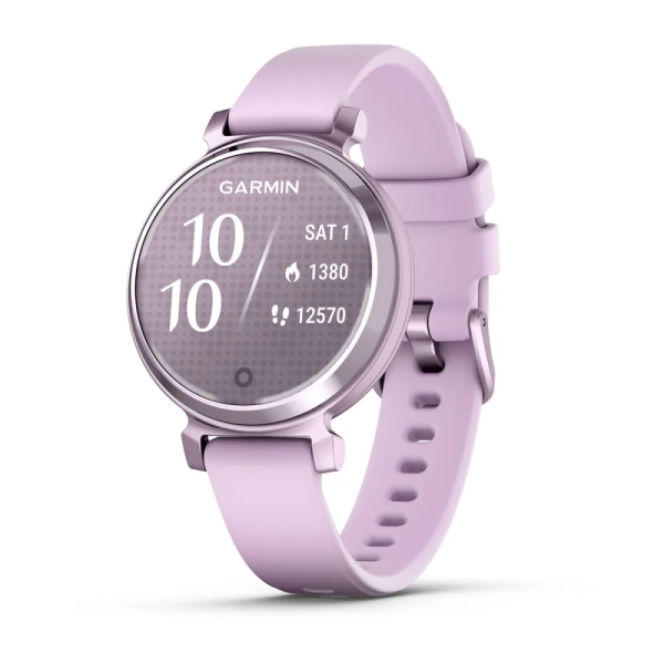 Garmin Lily 2 Metalik Lila Lila Silikon Kayışlı