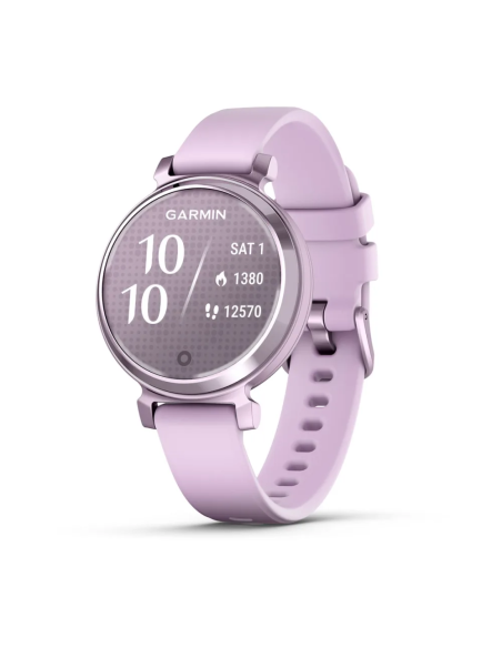 Garmin Lily 2 Metalik Lila Lila Silikon Kayışlı