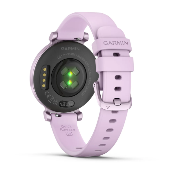 Garmin Lily 2 Metalik Lila Lila Silikon Kayışlı