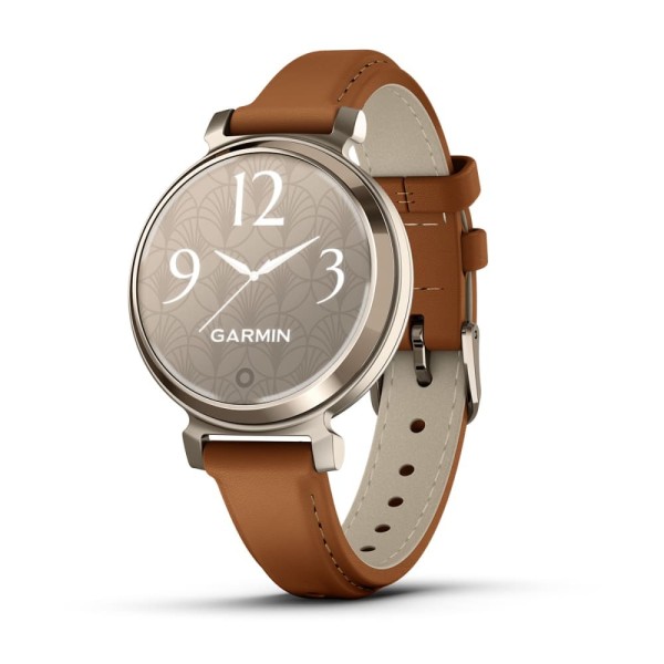 Garmin Lily 2 Krem Altın Taba Deri Kayışlı