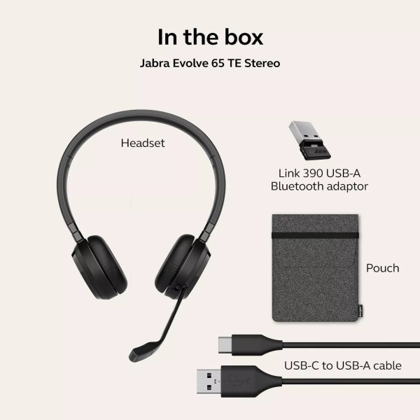 Jabra Evolve 65 TE USB-A Stereo Bluetooth Kulaklık