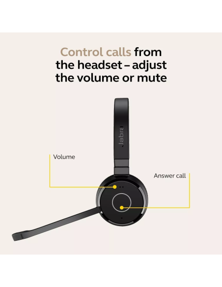Jabra Evolve 65 TE USB-A Stereo Bluetooth Kulaklık