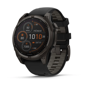 Garmin Fenix 8 - 47 mm Solar Sapphire Karbon Gri DLC...