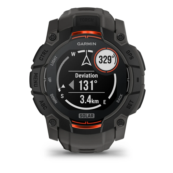 Garmin Instinct 3 – 50 mm, Solar Kömür Siyahı