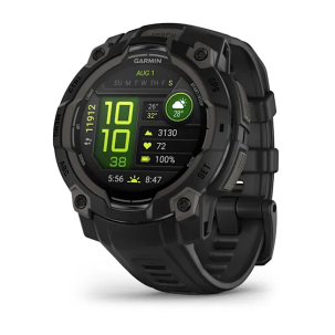 Garmin Instinct 3 – 45 mm AMOLED Siyah Silikon Kayışlı