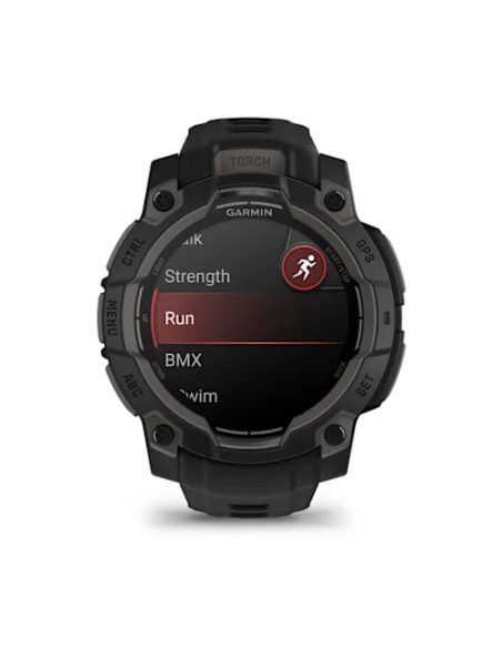 Garmin Instinct 3 – 45 mm AMOLED Siyah Silikon Kayışlı