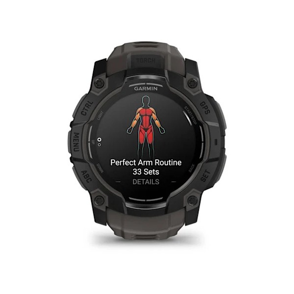 Garmin Instinct 3 – 50 mm AMOLED Kömür Siyahı