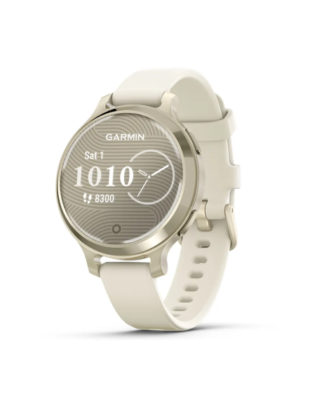 Garmin Lily 2 Active Lunar Gold Kemik Silikon Kayışlı