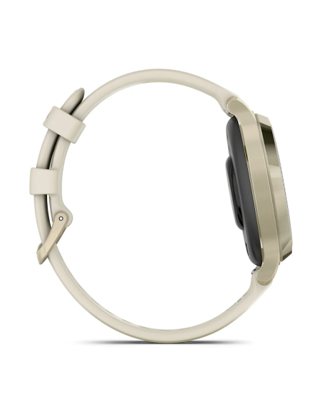 Garmin Lily 2 Active Lunar Gold Kemik Silikon Kayışlı