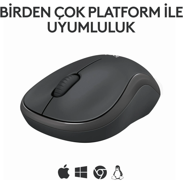 Logitech M240 Kablosuz Sessiz Mouse - Siyah