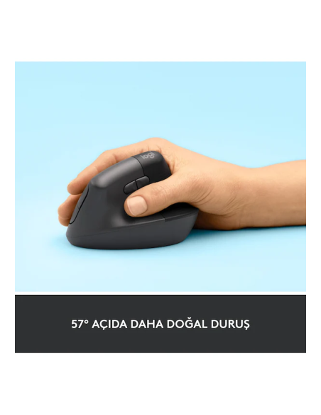 Logitech Lift Vertical Ergonomik Kurumsal Mouse - Siyah