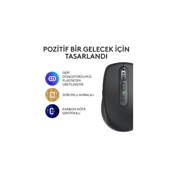 Logitech MX Anywhere 3S Kablosuz Kurumsal Mouse...