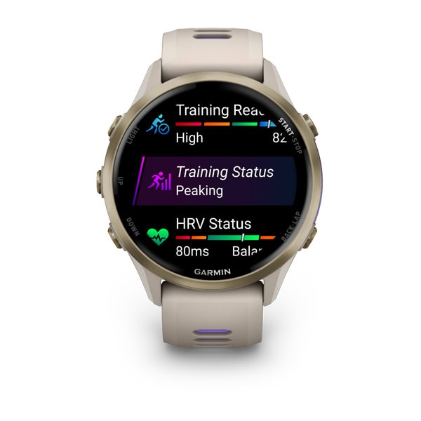 Garmin Forerunner 970 Soft Gold Titanyum | Gri
