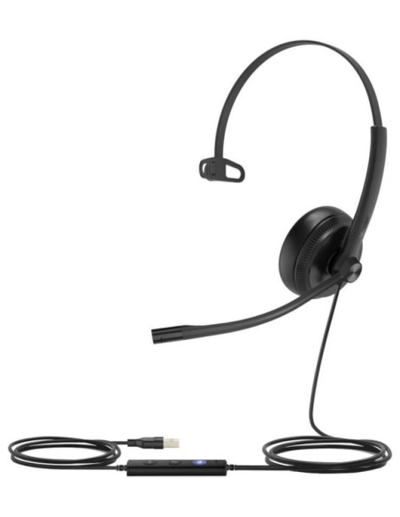 Yealink UH34 Mono Teams Uyumlu Taçlı USB Siyah Kulak Üstü Kulaklık
