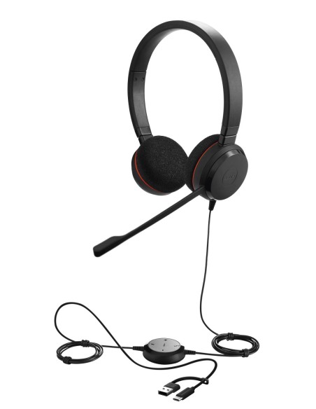 Jabra Evolve 20 Duo USB-C/A MS Mikrofonlu Kulak Üstü Kulaklık