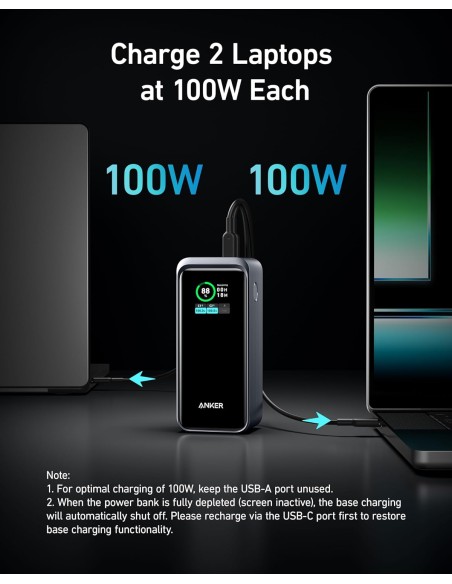 ANKER 735 Prime 20.000mAh 200W Taşınabilir Şarj Cihazı Siyah