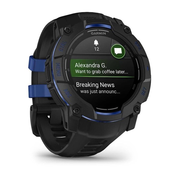 Garmin Instinct 3 - 50 mm AMOLED Siyah Mavi
