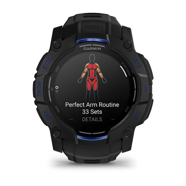 Garmin Instinct 3 - 50 mm AMOLED Siyah Mavi