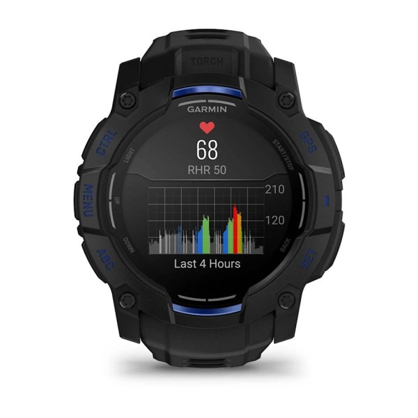 Garmin Instinct 3 - 50 mm AMOLED Siyah Mavi