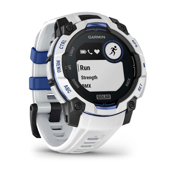 Garmin Instinct 3 – 45 mm Solar Beyaz Mavi