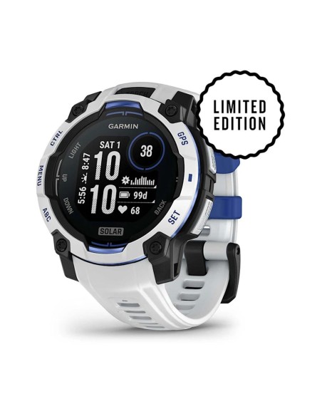Garmin Instinct 3 – 45 mm Solar Beyaz Mavi