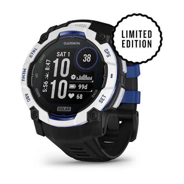 Garmin Instinct 3 – 50 mm Solar Siyah Beyaz