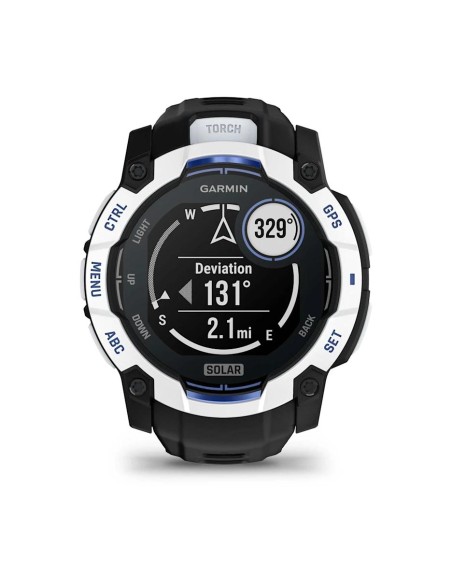Garmin Instinct 3 – 50 mm Solar Siyah Beyaz
