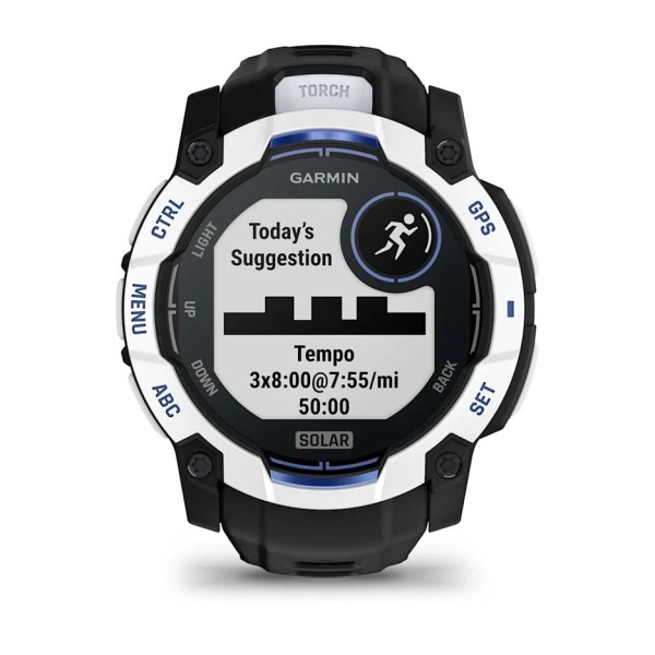 Garmin Instinct 3 – 50 mm Solar Siyah Beyaz
