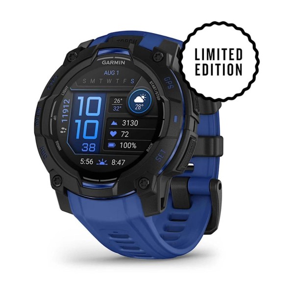 Garmin Instinct 3 - 45 mm AMOLED Siyah Mavi