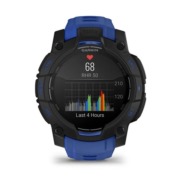 Garmin Instinct 3 - 45 mm AMOLED Siyah Mavi